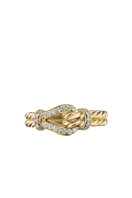 Thoroughbred Loop Ring, 18k Gold & Diamonds